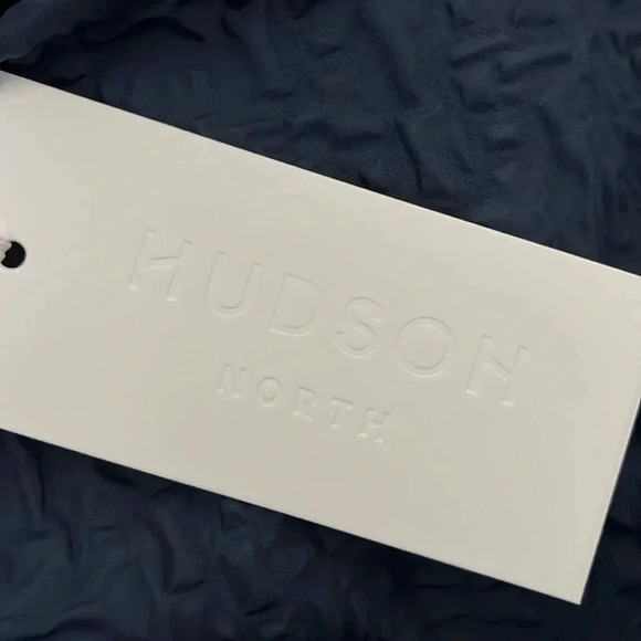 Hudson North Easy V  neck Short Sleeve Short Dress Midnight Blue - Picture 13 of 16